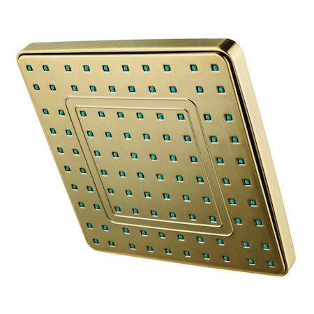 Kingston Brass Full Spray Square Rain Shower Head, Antique Brass KY4643